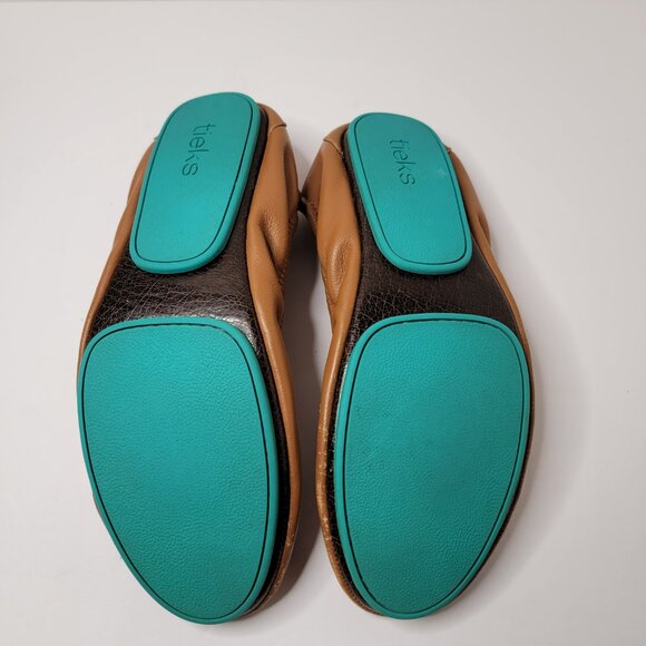 Tieks by Gavriell Chestnut Leather Ballet Flats Size 9 - Picture 10 of 11